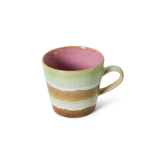 Kubek ceramiczny w stylu retro HKliving – glazura reaktywna, kolekcja 70s