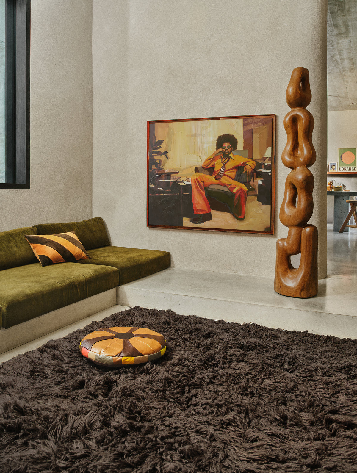 Aksamitna poduszka w paski HKliving Velvet September – 60x40 cm