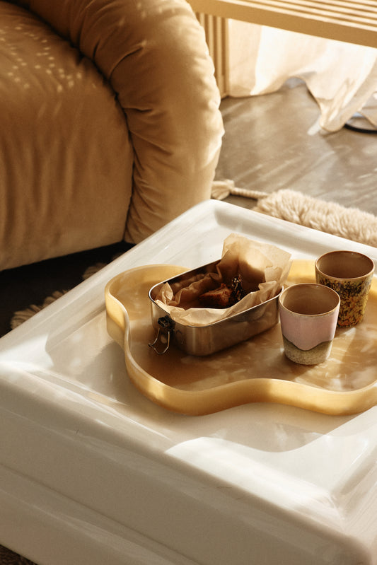 Taca żywiczna HKliving Patio Cream – 33x41,5 cm