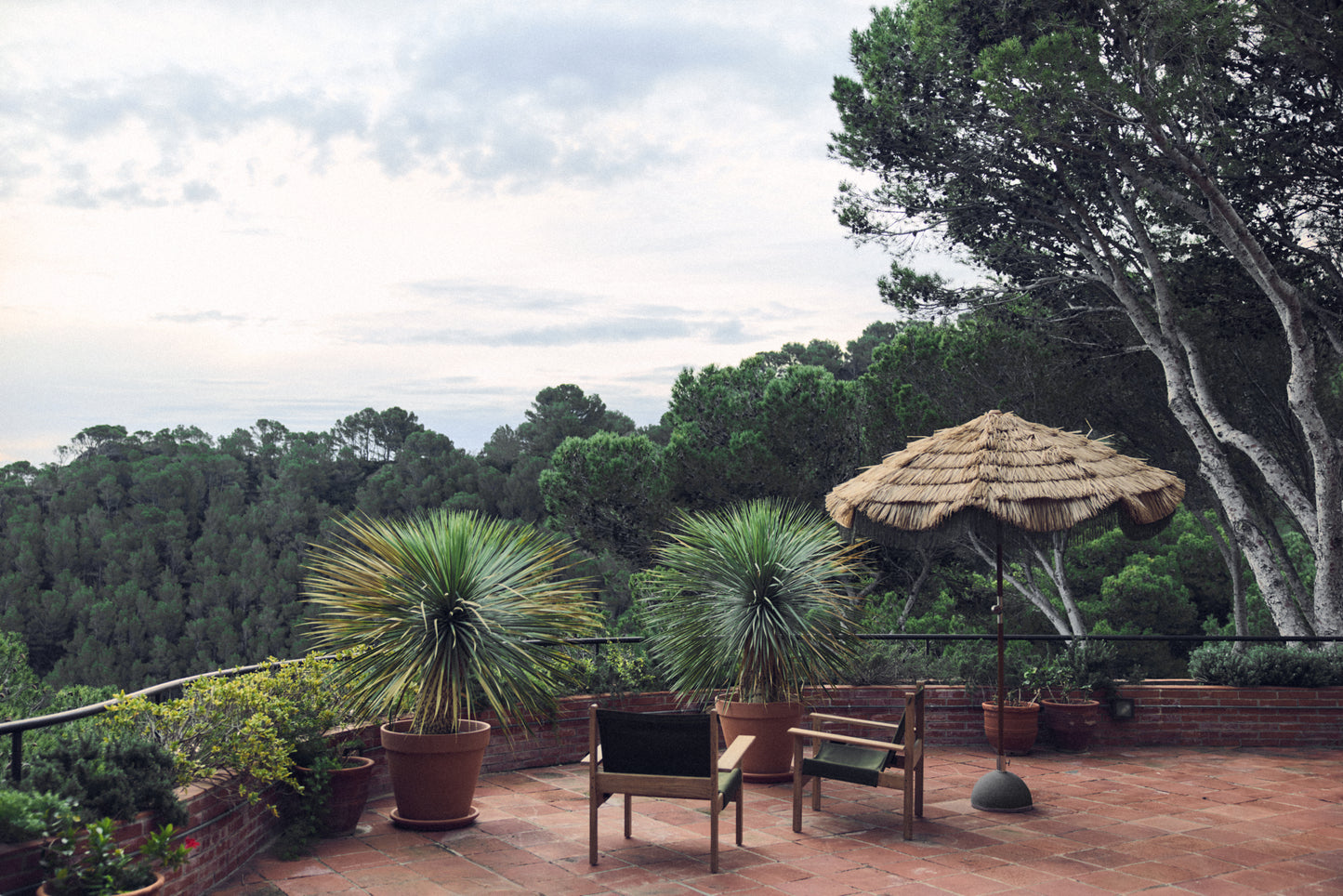 Parasol ogrodowy HKliving Serengeti – raffia naturalna, parasol tarasowy boho, tropikalny