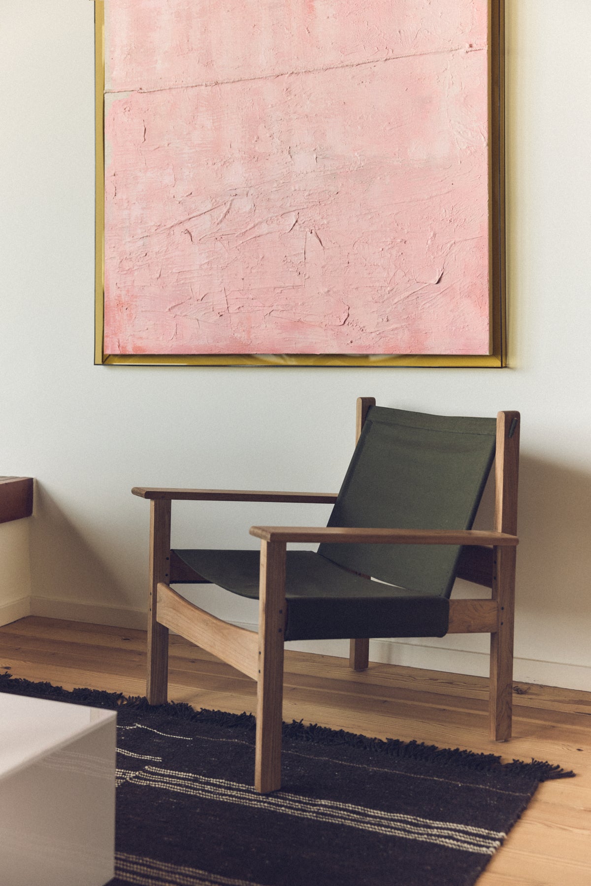 Fotel wypoczynkowy HKliving Explorer Chair Army Green – 74,5 cm