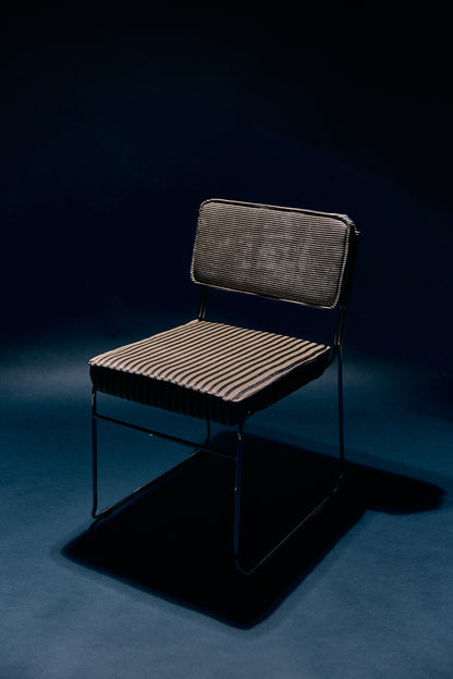 Krzesło do jadalni HKliving Endless Dining Chair Stripe Monochrome