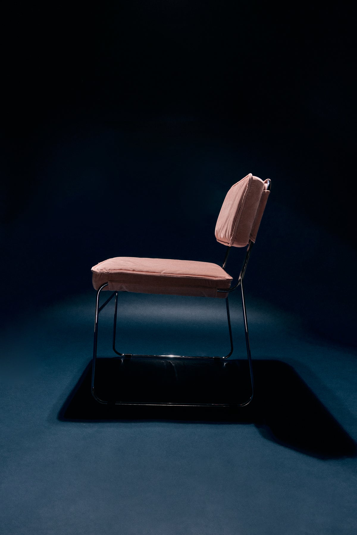 Krzesło do jadalni HKliving Endless Velvet Lychee Pink