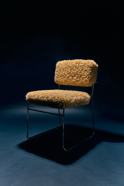 Krzesło do jadalni HKliving Endless Dining Chair Poodle Golden