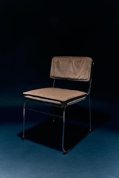 Krzesło do jadalni HKliving Endless Dining Chair Velvet Dirty Chai