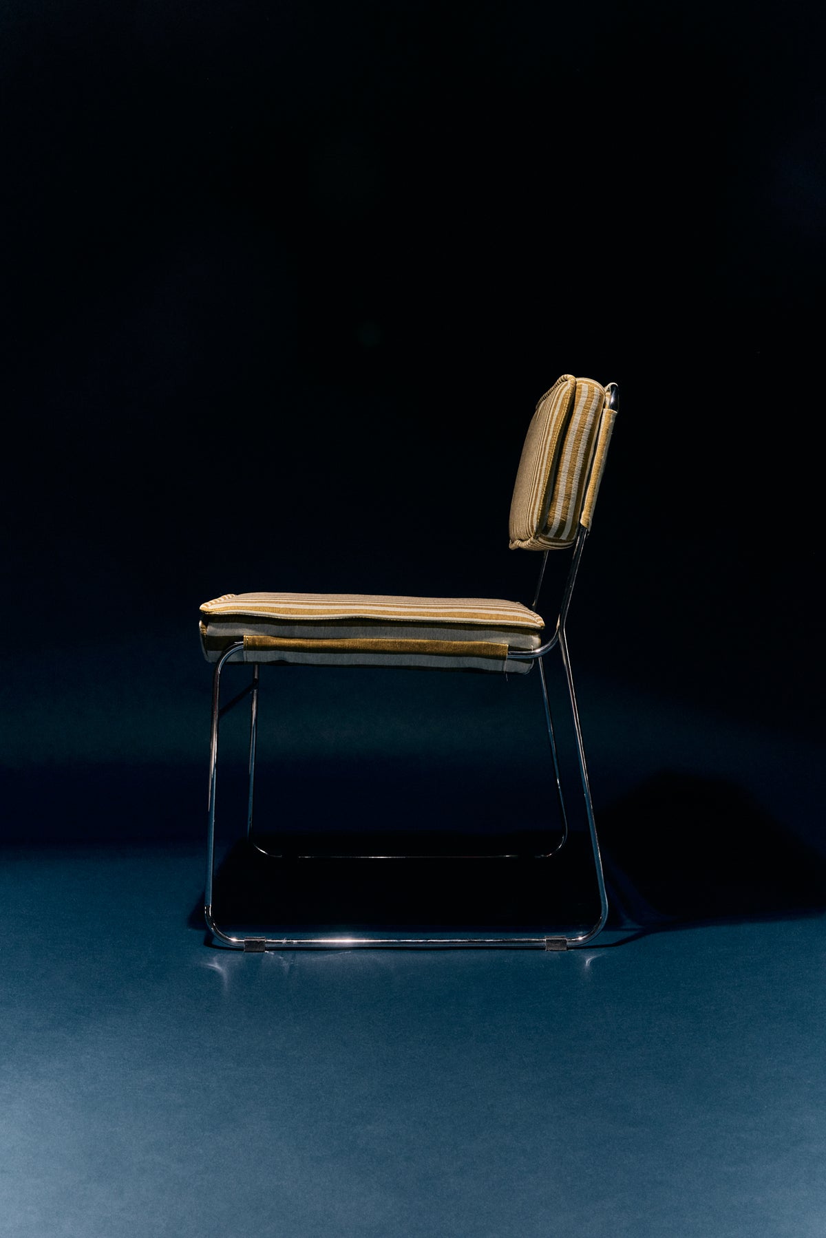 Krzesło do jadalni HKliving Endless Dining Chair Stripe Sunflower