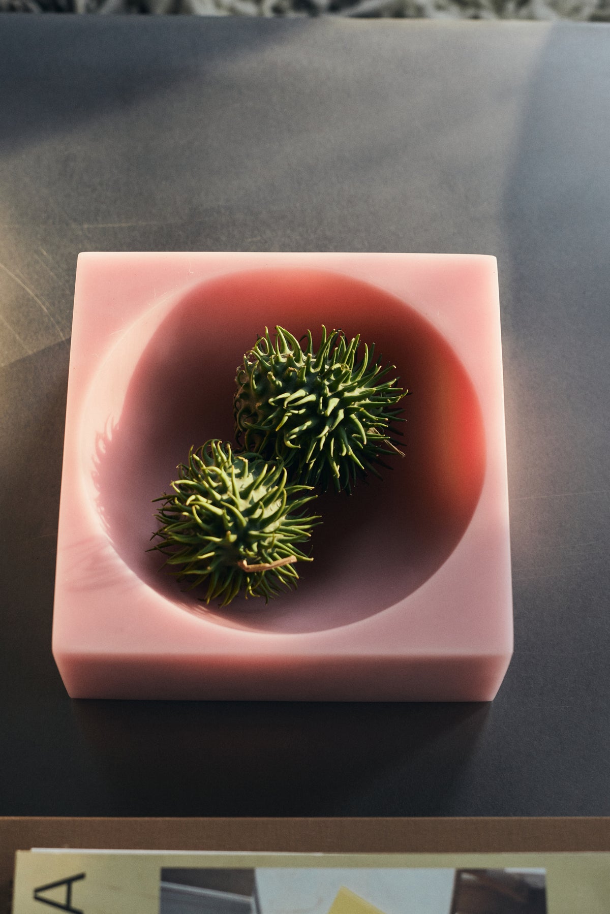 Różowa misa-kostka HKliving Pop Cube Pink – 22x22 cm