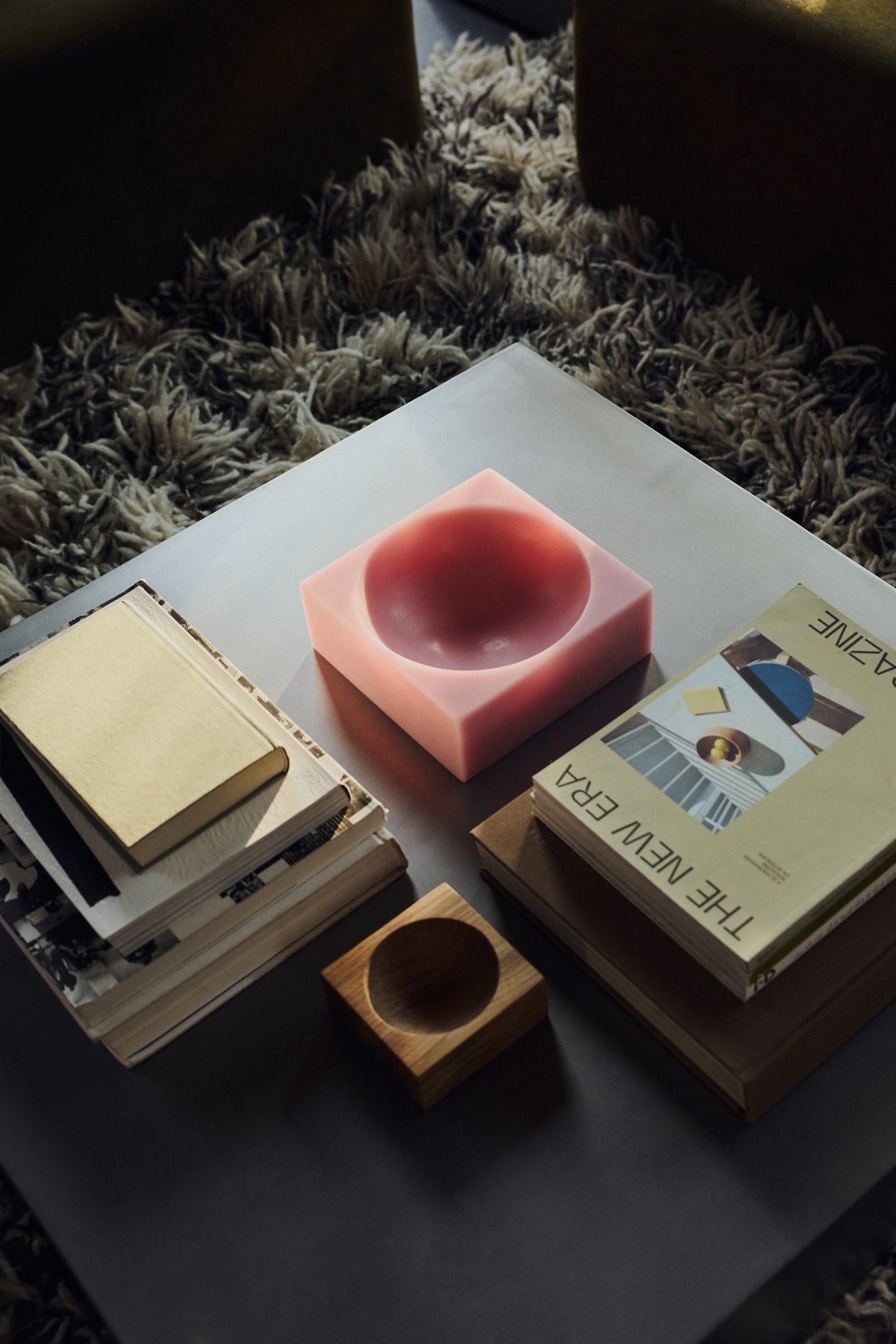 Różowa misa-kostka HKliving Pop Cube Pink – 22x22 cm
