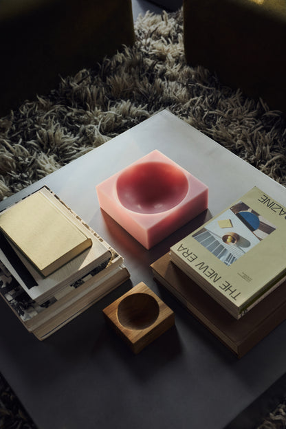 Różowa misa-kostka HKliving Pop Cube Pink – 22x22 cm