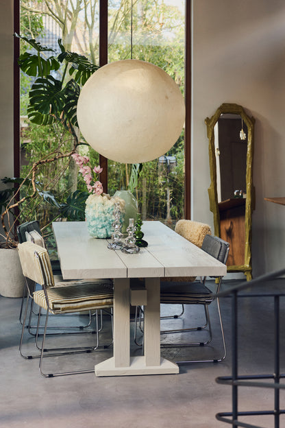 Krzesło do jadalni HKliving Endless Dining Chair Stripe Sunflower