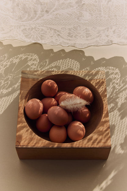 Teakowa misa-kostka HKliving Teak Cube Bowl – 22x22 cm