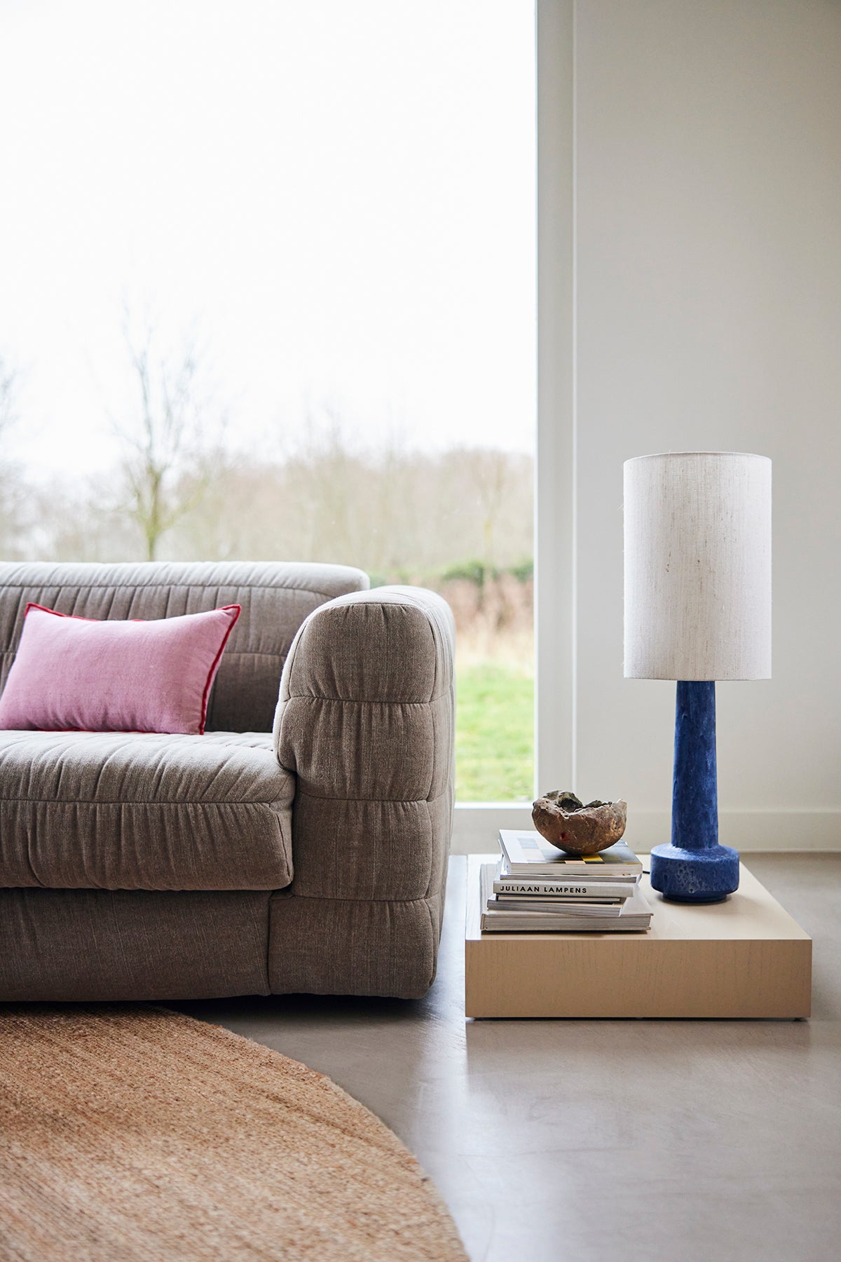 Dywan okrągły z konopi HKliving Natural – ø 250 cm
