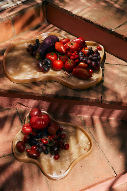 Taca żywiczna HKliving Patio Cream – 33x41,5 cm