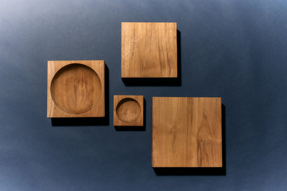 Teakowa misa-kostka HKliving Teak Cube Bowl – 22x22 cm