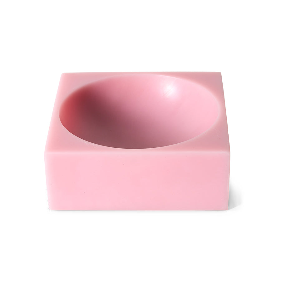Różowa misa-kostka HKliving Pop Cube Pink – 22x22 cm