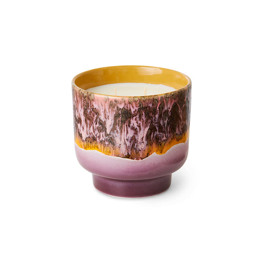 HKliving large ceramic scented candle - sage & sandalwood scent, Cape Town 70s XL