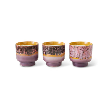 Świeca zapachowa duża w ceramice HKliving – zapach szałwii i sandałowca, Cape Town 70s XL