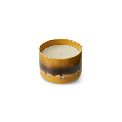 Świeca zapachowa w ceramice Valencia HKliving – zapach sangrii i wanilii, glazura reaktywna
