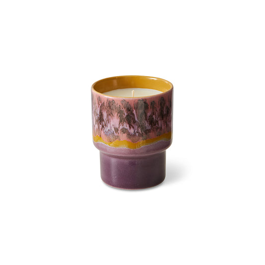 Cape Town ceramic scented candle by HKliving - sage and sandalwood scent, 70s collection