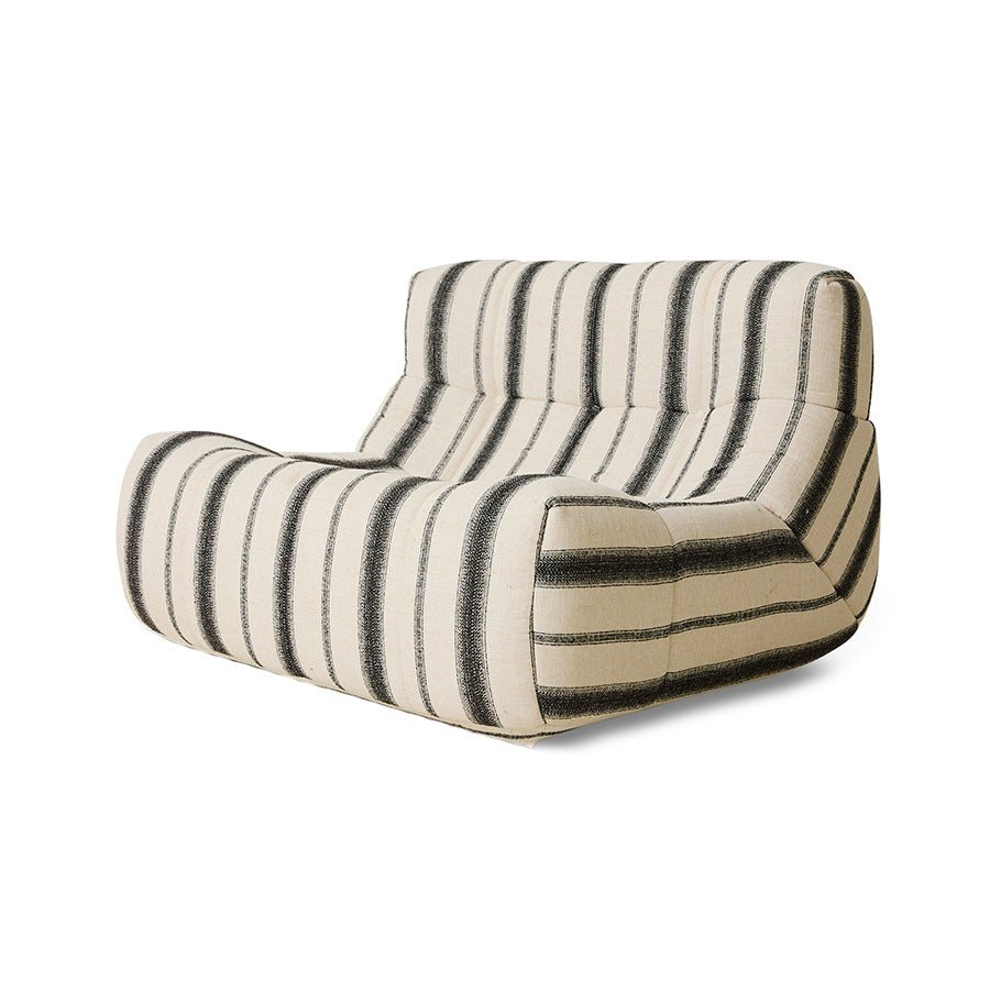 Fotel ogrodowy HKliving Lazy Lounge Chair Chalkstripe – 105x105 cm