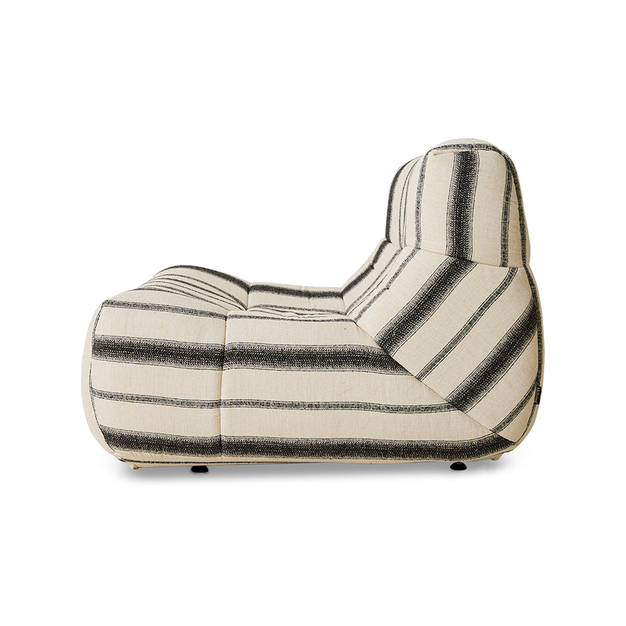Fotel ogrodowy HKliving Lazy Lounge Chair Chalkstripe – 105x105 cm