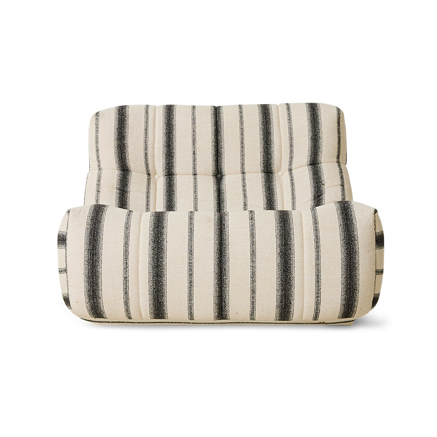 Fotel ogrodowy HKliving Lazy Lounge Chair Chalkstripe – 105x105 cm