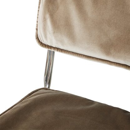 Krzesło do jadalni HKliving Endless Dining Chair Velvet Dirty Chai