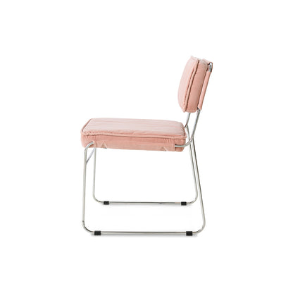 Krzesło do jadalni HKliving Endless Velvet Lychee Pink