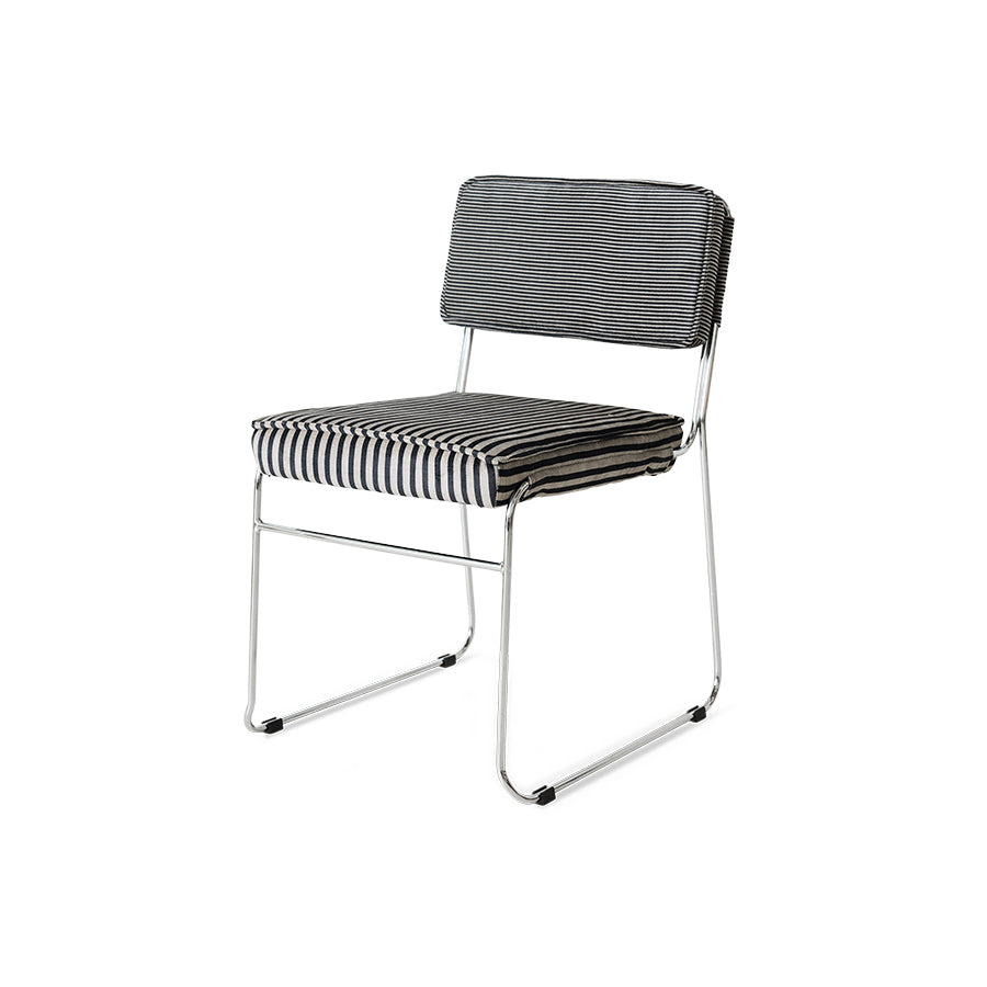 Krzesło do jadalni HKliving Endless Dining Chair Stripe Monochrome