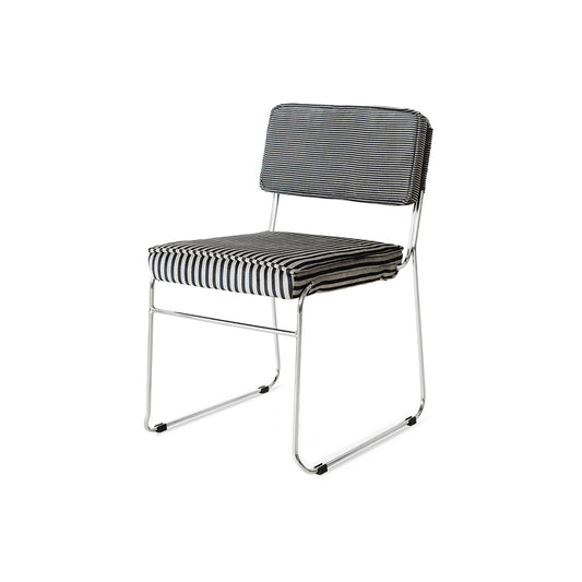 Krzesło do jadalni HKliving Endless Dining Chair Stripe Monochrome