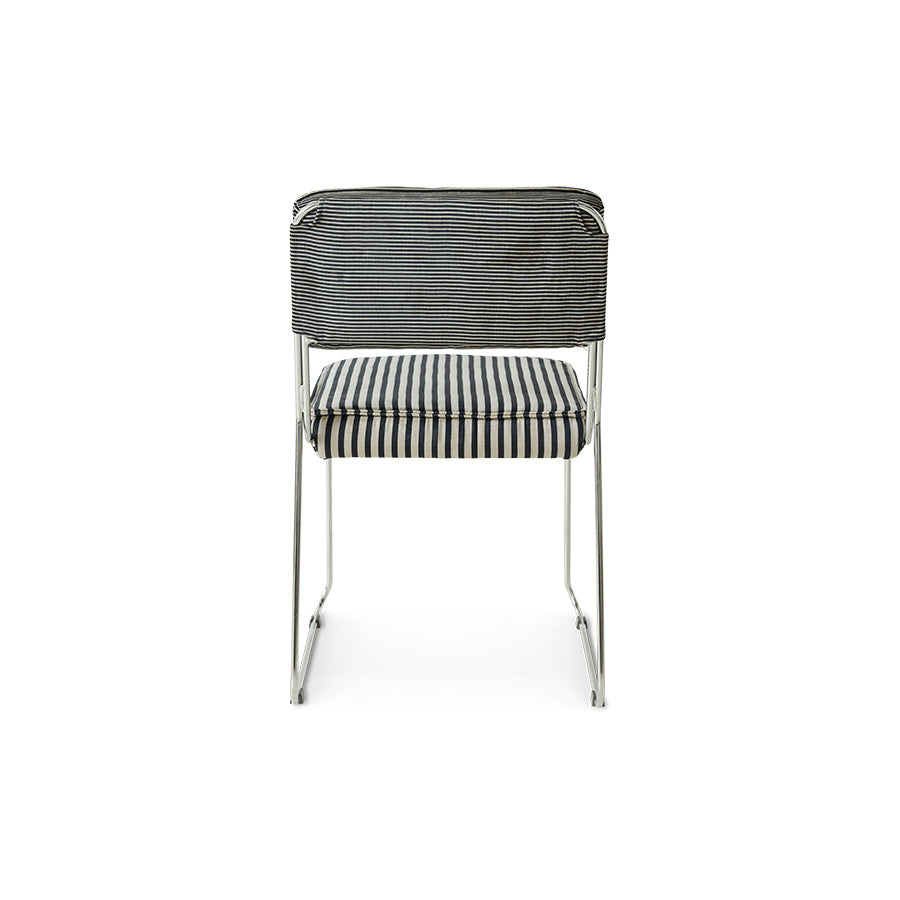 Krzesło do jadalni HKliving Endless Dining Chair Stripe Monochrome