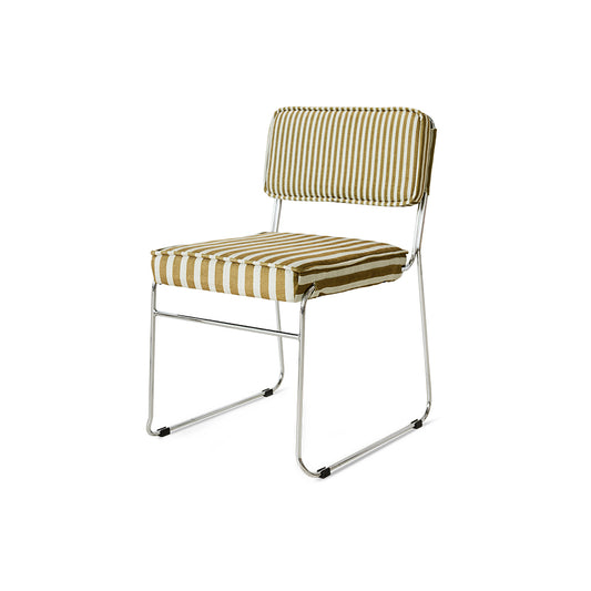 Krzesło do jadalni HKliving Endless Dining Chair Stripe Sunflower