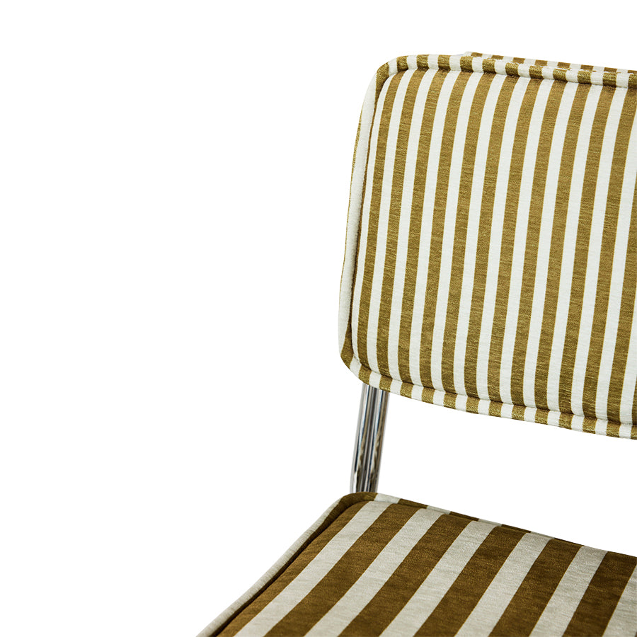 Krzesło do jadalni HKliving Endless Dining Chair Stripe Sunflower