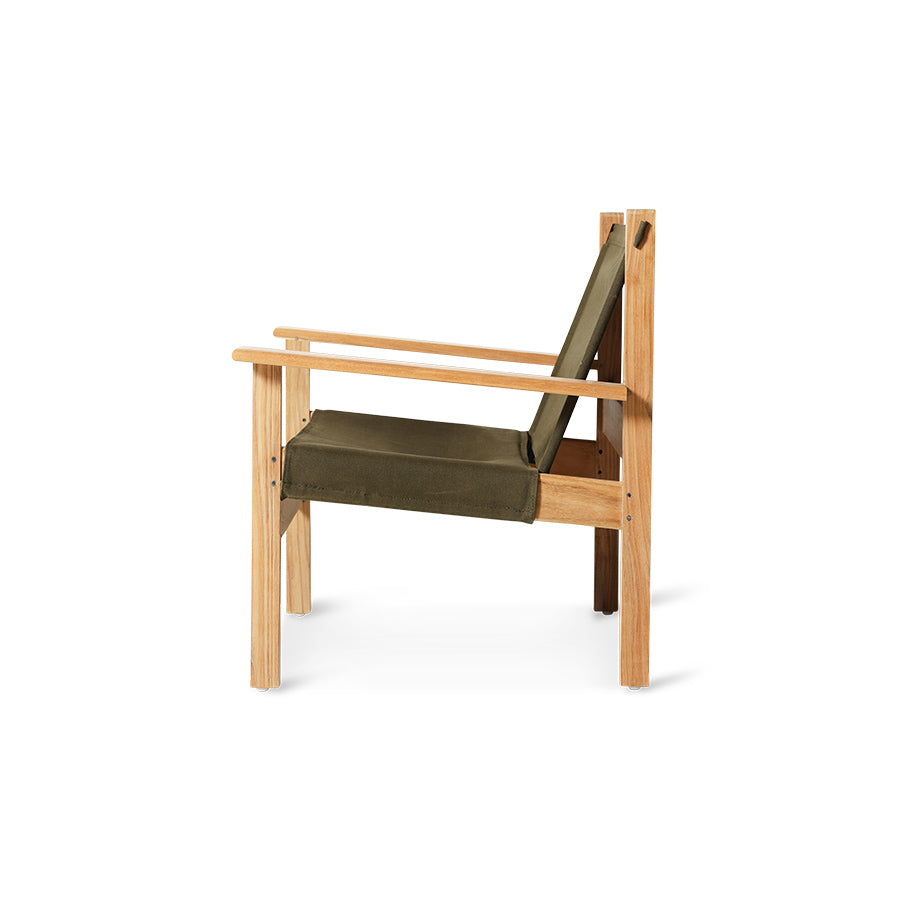 Fotel wypoczynkowy HKliving Explorer Chair Army Green – 74,5 cm