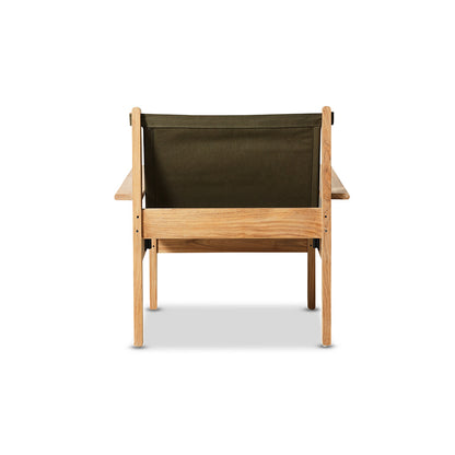 Fotel wypoczynkowy HKliving Explorer Chair Army Green – 74,5 cm