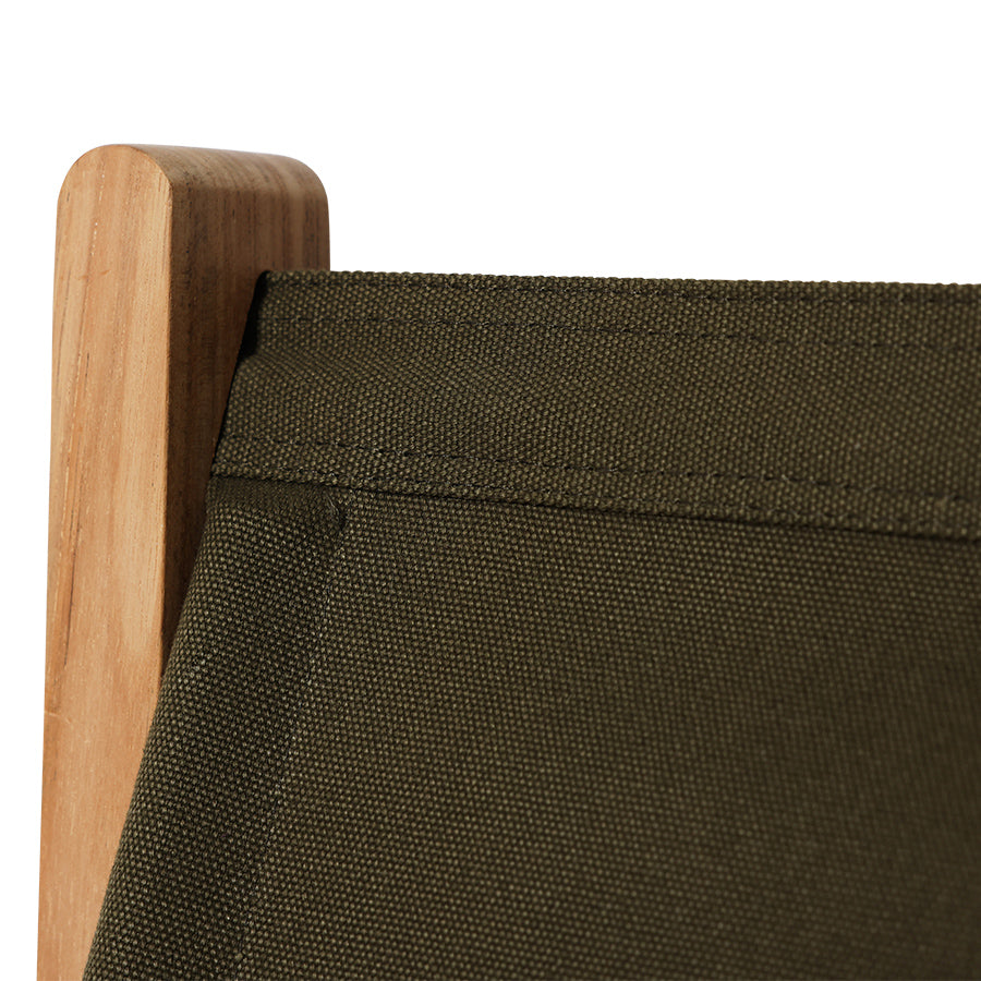 Fotel wypoczynkowy HKliving Explorer Chair Army Green – 74,5 cm