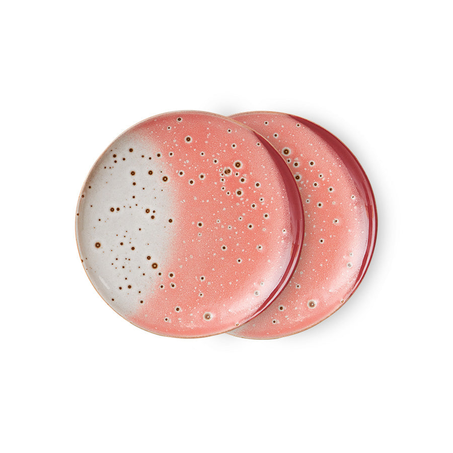 Zestaw 2 talerzy deserowych HKliving 70s Ceramics Lychee – 17,5 cm