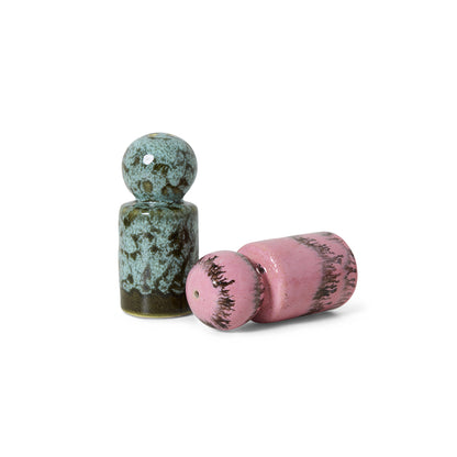 Ceramiczny zestaw do soli i pieprzu HKliving 70s Baroque