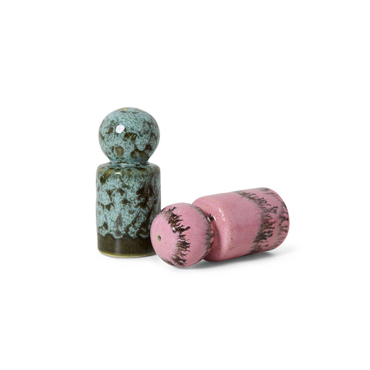 Ceramiczny zestaw do soli i pieprzu HKliving 70s Baroque