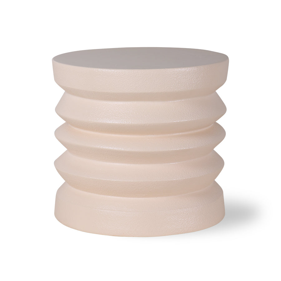Stolik boczny z terakoty HKliving Cream – Kremowy