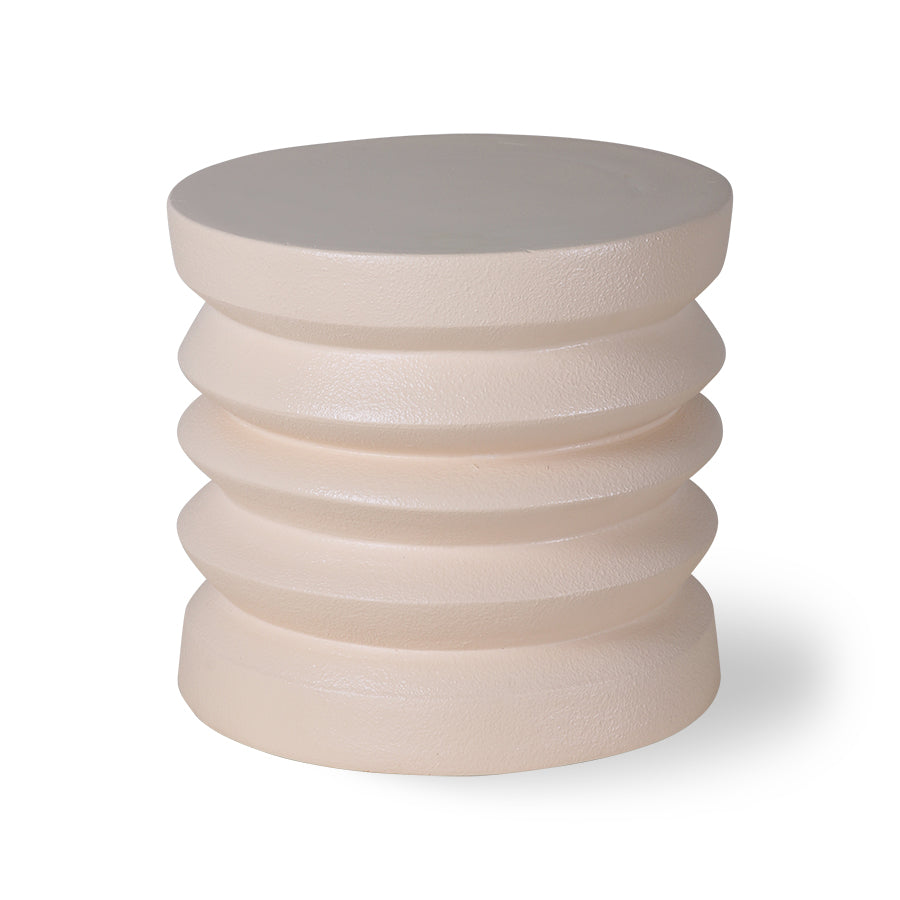 Stolik boczny z terakoty HKliving Cream – Kremowy