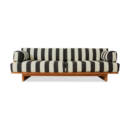 Sofa ogrodowa z drewna teakowego HKliving Outdoor Stracciatella – 227 cm