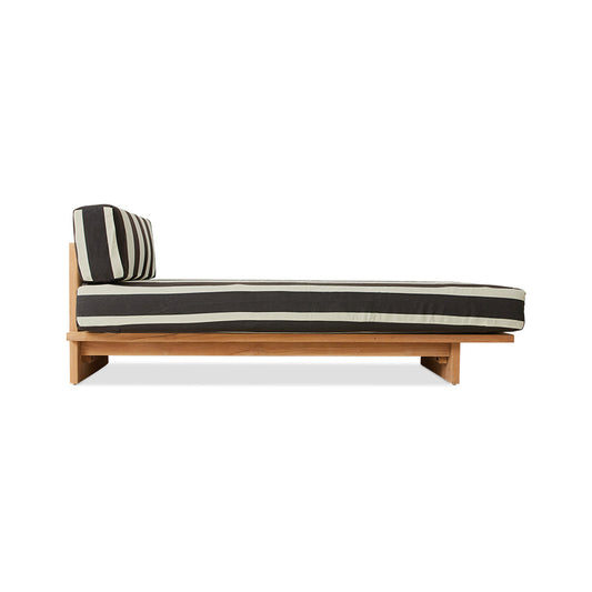 Daybed ogrodowy z drewna teakowego HKliving Outdoor Stracciatella – 193,5 cm