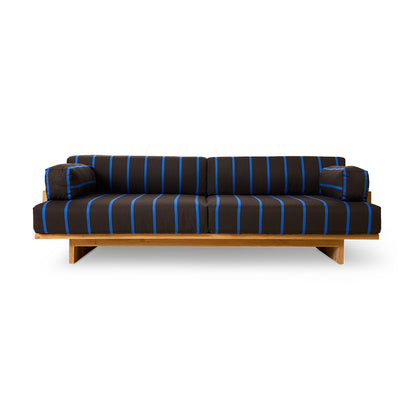 Sofa ogrodowa z drewna tekowego HKliving Burnt Sky – 227 cm