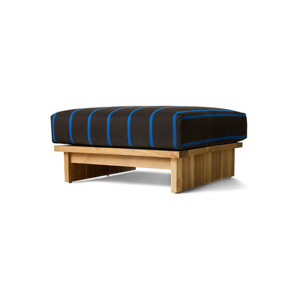 Pufa ogrodowa / Hocker z drewna tekowego HKliving Outdoor Burnt Sky – 88x88 cm