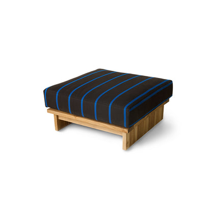 Pufa ogrodowa / Hocker z drewna tekowego HKliving Outdoor Burnt Sky – 88x88 cm