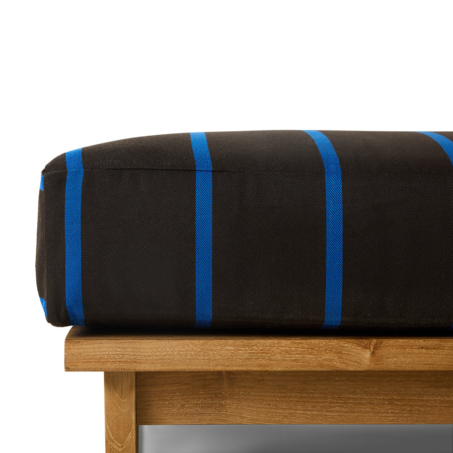 Pufa ogrodowa / Hocker z drewna tekowego HKliving Outdoor Burnt Sky – 88x88 cm