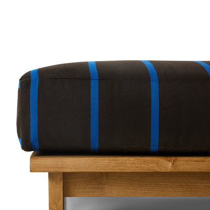 Pufa ogrodowa / Hocker z drewna tekowego HKliving Outdoor Burnt Sky – 88x88 cm