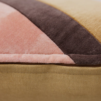 Aksamitna poduszka w paski HKliving Velvet Sunkissed – 50x30 cm