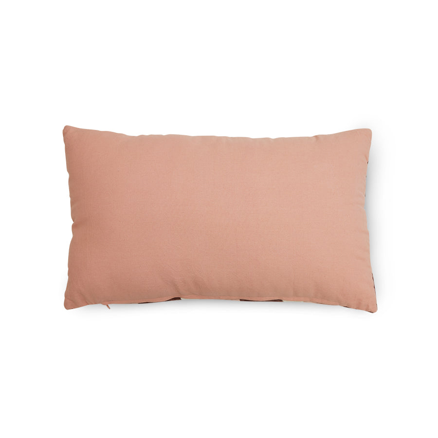 Aksamitna poduszka w paski HKliving Striped Velvet Rose – 60x35 cm